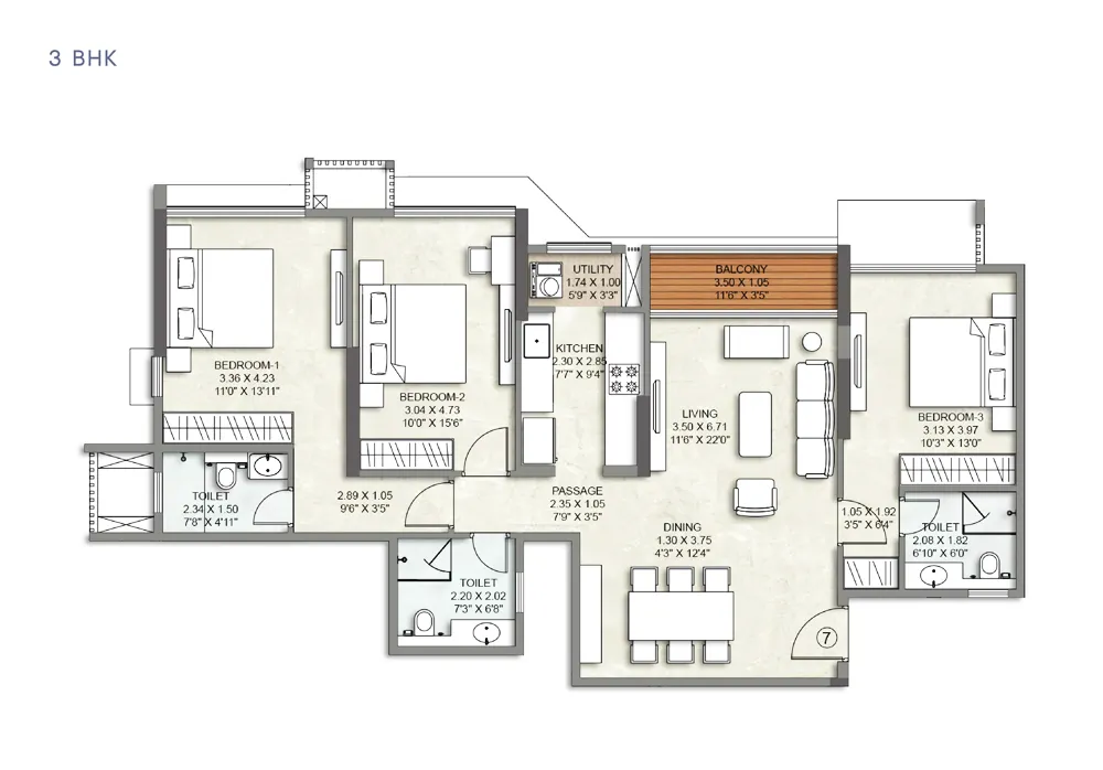 3 BHK